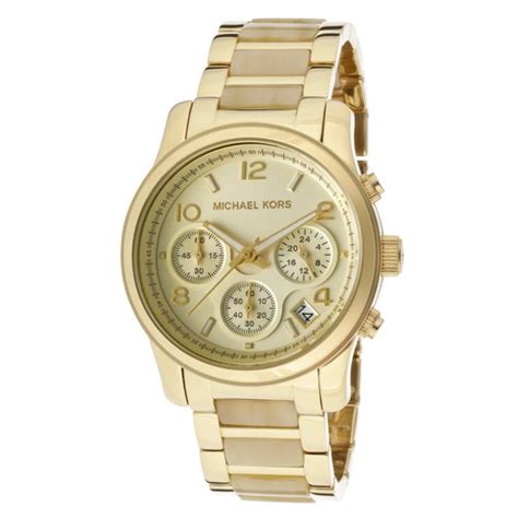 michael kors horn and gold watch|More.